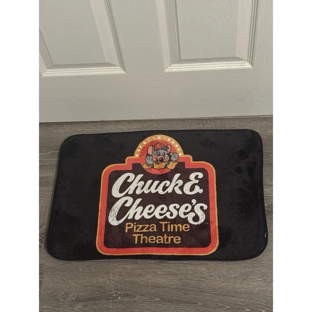 Chuck E Cheese Pizza Time Theatre Rug Indoor Doormat Carpet Decor Mancave 22x15